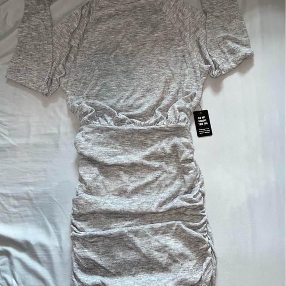 Express grey long sleeve dress - Picture 2 of 5